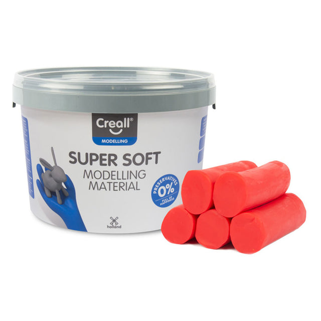 Creall supersoft clay red, 1750gr.