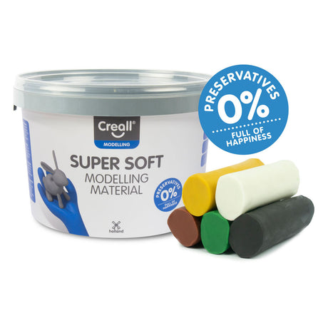 Creall argilla supersoft safari colori, 1750gr.
