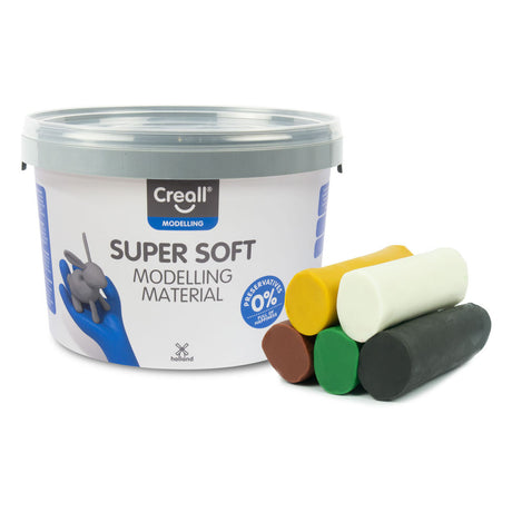 Creall argilla supersoft safari colori, 1750gr.