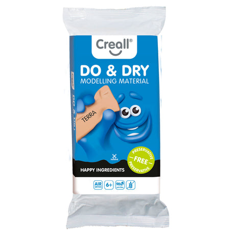 Creall do pasta da modellare secca terra senza conservanti, 1000gr.