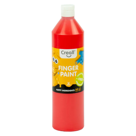 Creall pittura a dita senza conservanti rosso, 750 ml