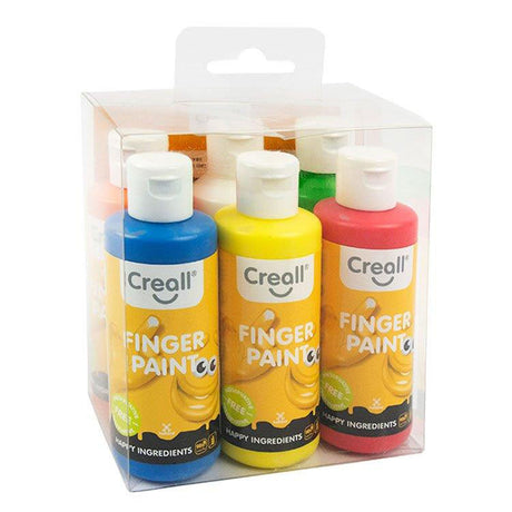 Creall pittura a dita senza conservanti, 6x80ml