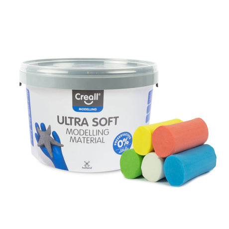 Creall colore argilla ultra morbida - 5 colori di argilla - 1100 gr.