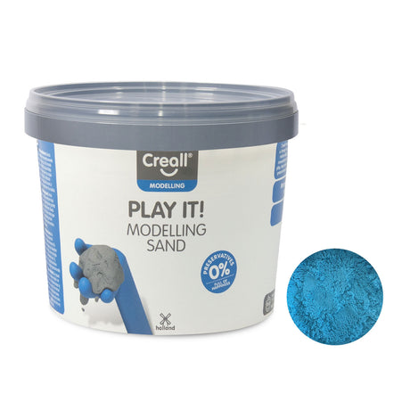 Creall play it play blu sabbia, 750gr.