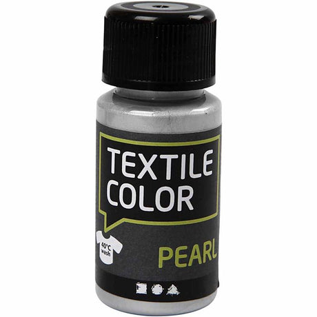 Creative Company Textile Color - Vernice tessile da copertura - perla d'argento, 50 ml