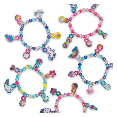 Braccialetti adesivi con glitter gonfi