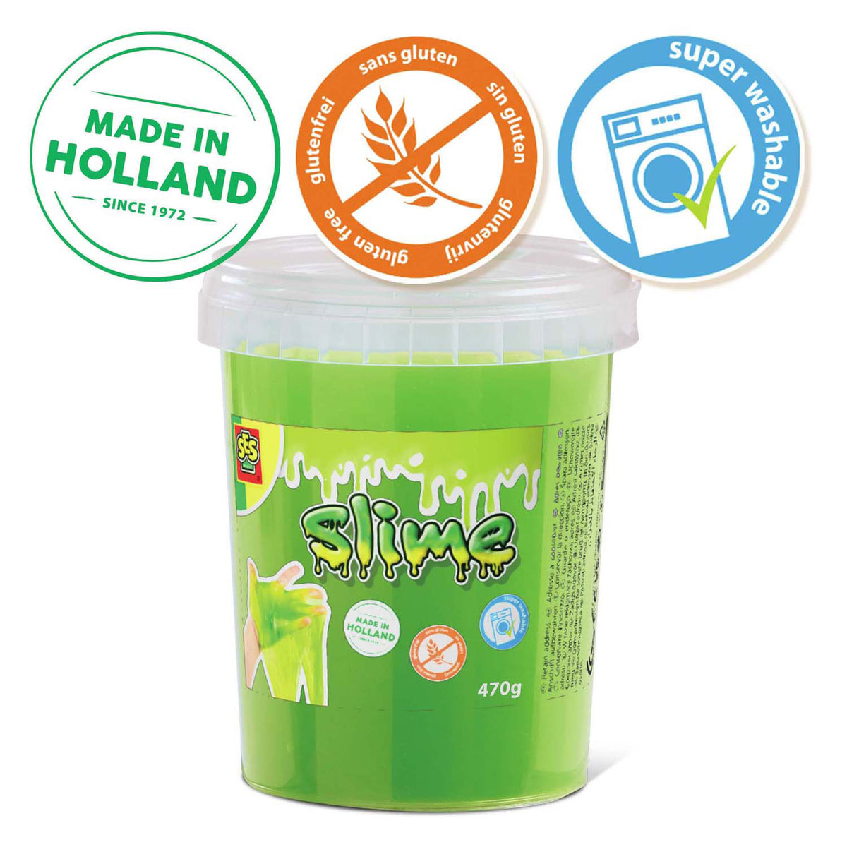 Ses slime - verde neon 470g