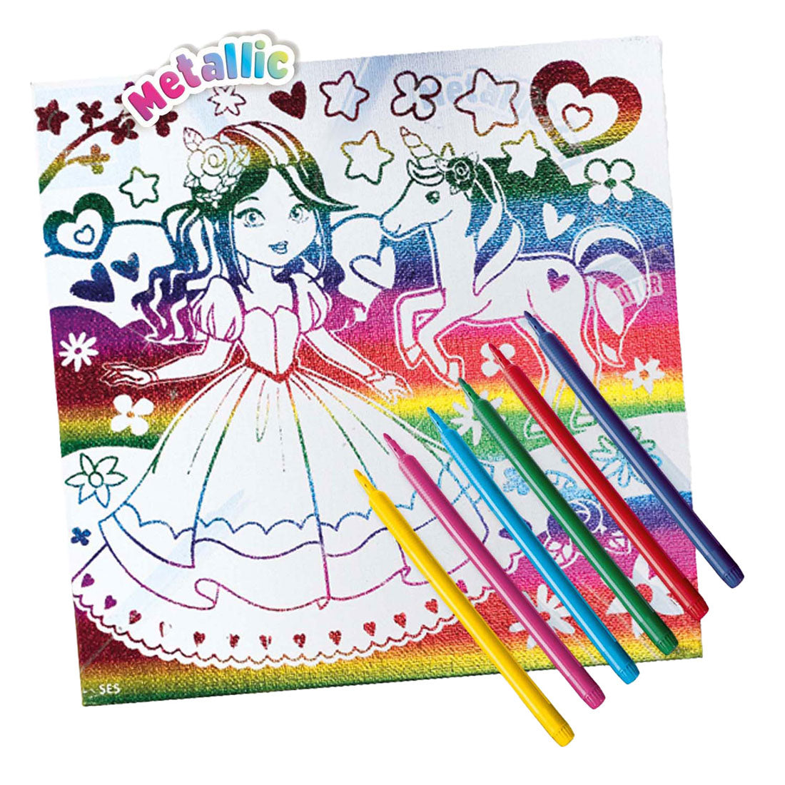 Tela di colore metallizzato