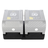 Rolux duo mini piastra batteria con attacco a V rl-ac16s