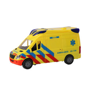 Ambulanza con ruote rapide con luci e suoni | 2 pezzi