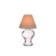 Ideas Lampada in vetro 4 stagioni portacandela ambra beige ø9xh16cm