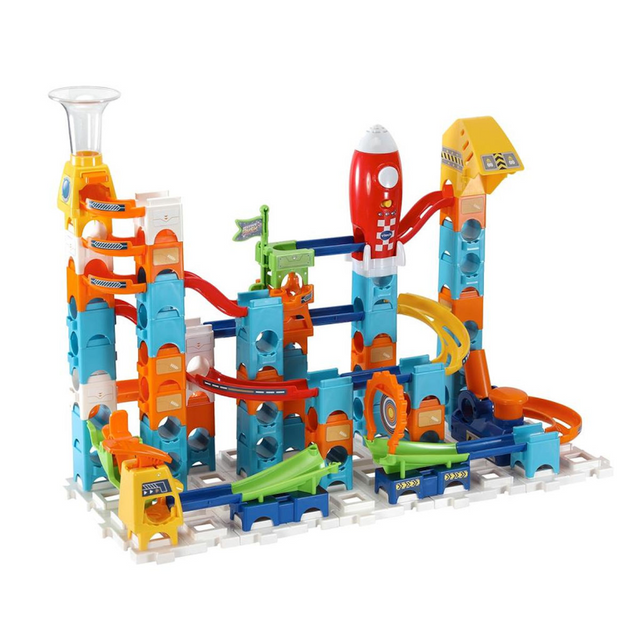 Vtech Marble Rush Rocket Set Pista per biglie elettronica m100e - 79 parti - incl. 10 biglie con effetti luminosi e sonori - regalo - giocattoli da 3 a 12 anni