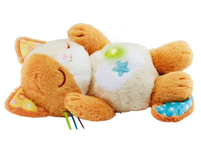 Vtech Sleep Tight Gatto coccoloso - Peluche - Con suoni del sonno, melodie dei movimenti respiratori