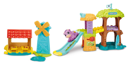 Ruolo Vtech parco giochi per animali pazzi + mucca gatto