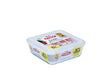 Pyrex Cook Freeze Ciotola quadrata in vetro con coperchio 2l 20x22cm