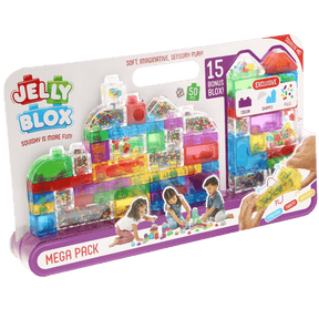 Mega pack Goliath Jelly Blox - giocattoli da costruzione - mattoncini morbidi - gioco senza dolore - da 2 anni - senza BPA