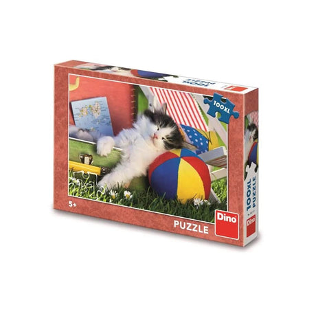 Dino puzzle Dinotoys - un gattino addormentato - 100 pezzi xl