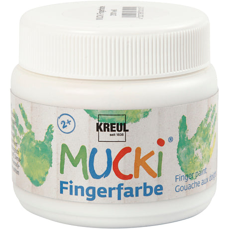 Azienda creativa https: www.cchobby.nl mucki-fingerpaint-white-150-ml-1-doosje