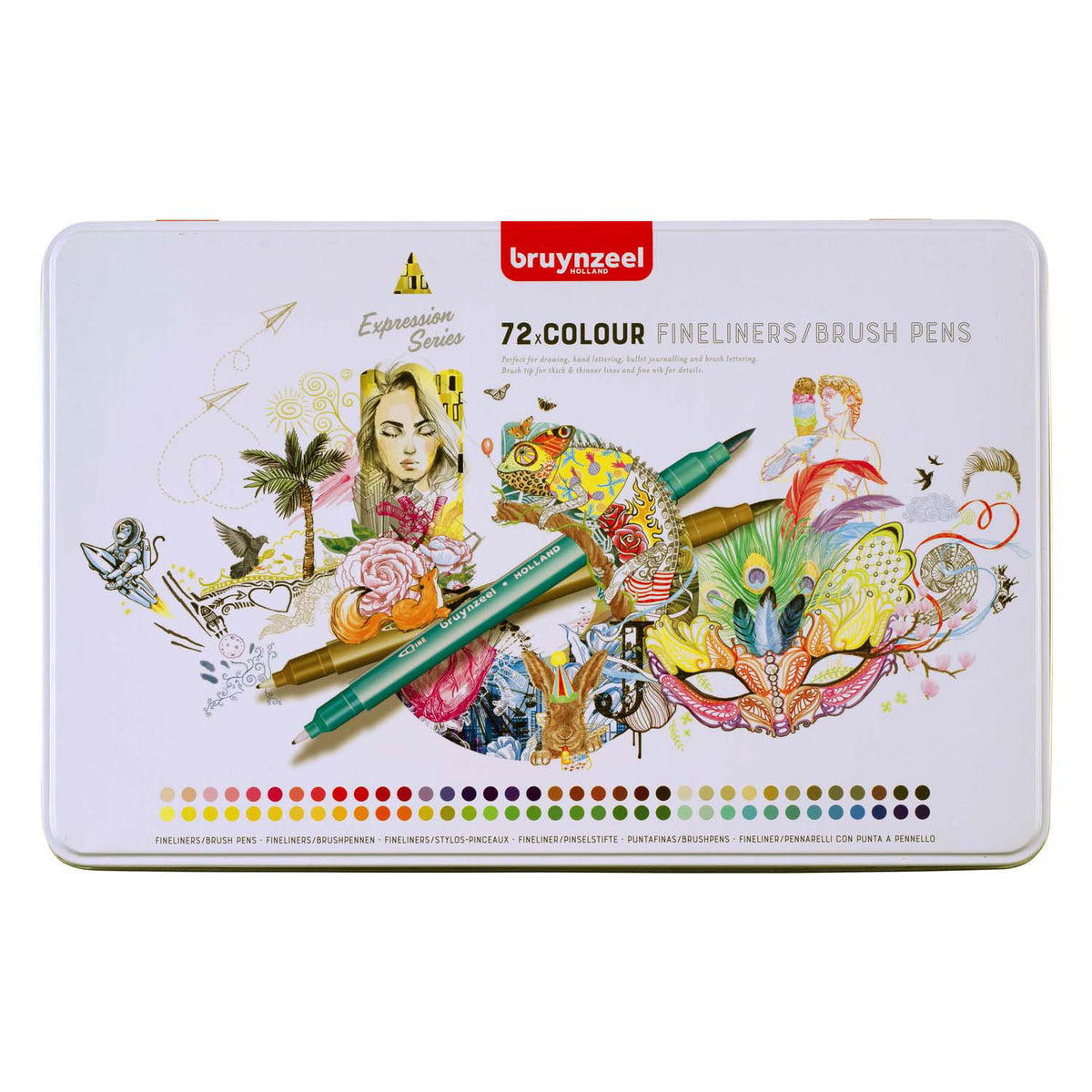 Bruynzeel • set di pennarelli Expression Fineliner 72 colori