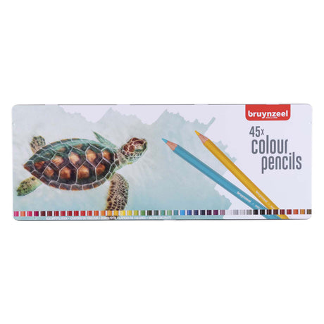 Tartaruga Bruynzeel in scatola da 45 matite colorate