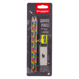 Set di matite in grafite Bruynzeel neon