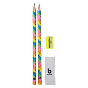 Set di matite in grafite Bruynzeel neon