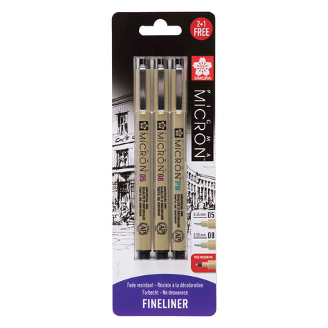 Blister Sakura pigma micron 3 pezzi
