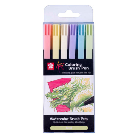 Set di pennarelli Sakura colori pastello: pennarelli creativi per disegnare e colorare.