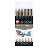 Astuccio Sakura pigma micron 05 con 6 colori base