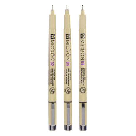 Custodia per pennarelli Sakura Pigma Micron - 3 pennarelli - nera