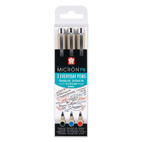 Set ufficio Sakura pigma micron pn 3 colori