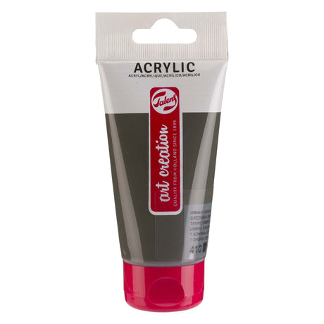 Tubo di vernice acrilica Talens Art Creation da 75 ml terra d'ombra verdastra