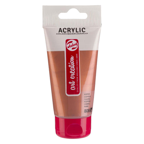 Tubo di vernice acrilica Talens Art Creation da 75 ml rame 805