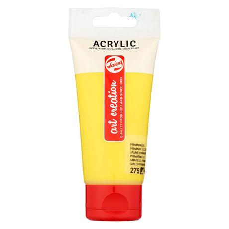 Tubo di pittura acrilica Talens art Creation da 75 ml, giallo primario 3 (275)