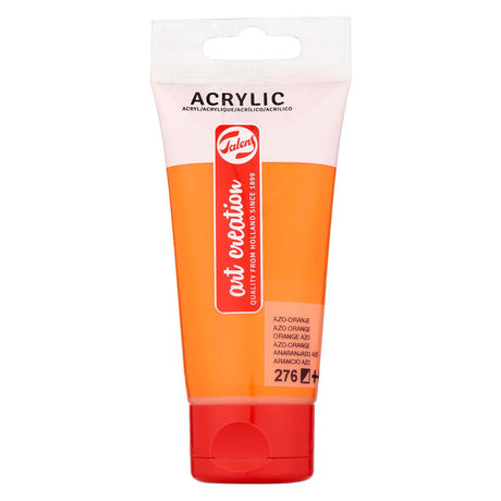 Tubo di pittura acrilica Talens art Creation 75 ml, azo orange (276)