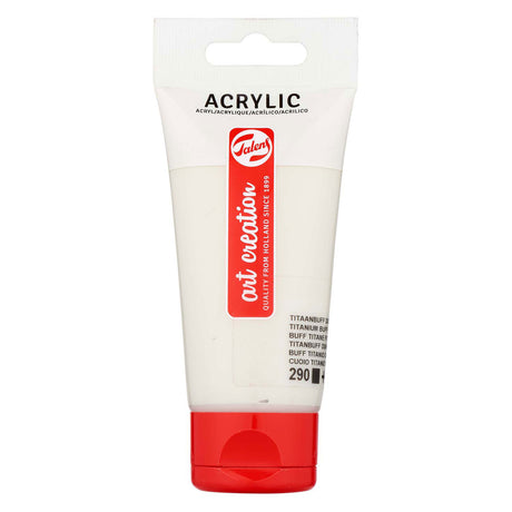 Tubo di vernice acrilica Talens Art Creation da 75 ml Titanium Buff Donk 290