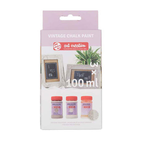 Set vintage Talens Art Creation 2 beige e craquelure