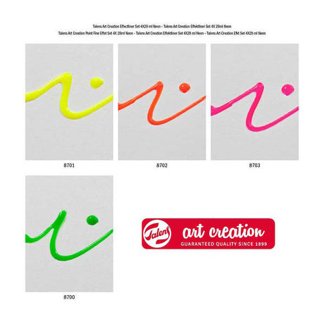 Set di rivestimenti per effetti artistici Talens 4x28 ml neon