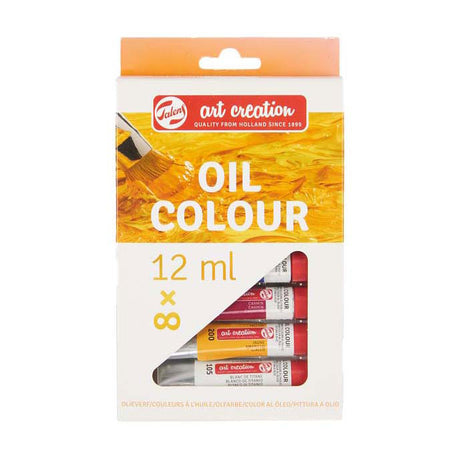 Set di colori ad olio per creazione artistica Talens 8x12 ml