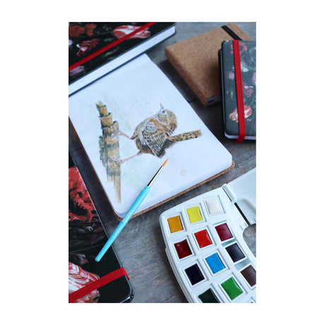 Scatola tascabile con pittura ad acquerello per creazione artistica di Talens