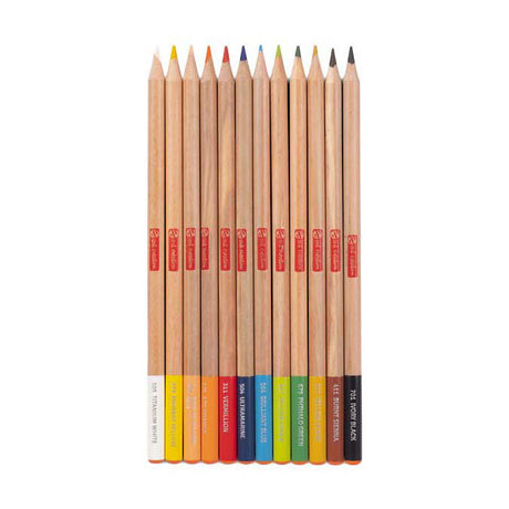 Set 12 matite colorate per creazione artistica Talens