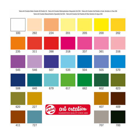 Set di pastelli a olio idrosolubili Talens Art Creation 36