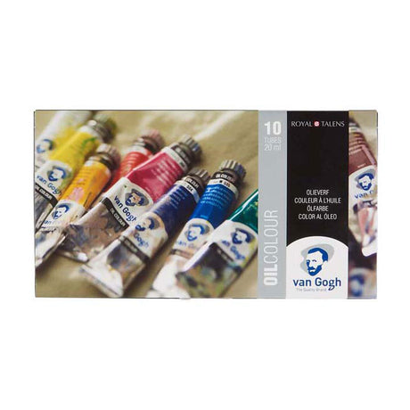 Set base di colori ad olio Bruynzeel van Gogh con 10 colori in tubi da 20 ml