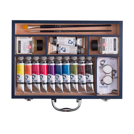 Scatola iniziale per pittura a olio Bruynzeel van Gogh xl, 12x40 ml e accessori
