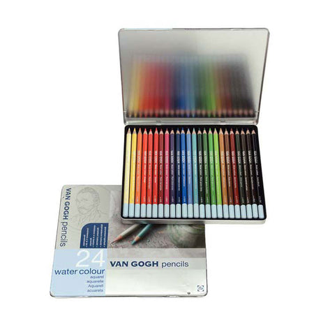Set base di matite acquerellabili Bruynzeel van Gogh con 24 colori