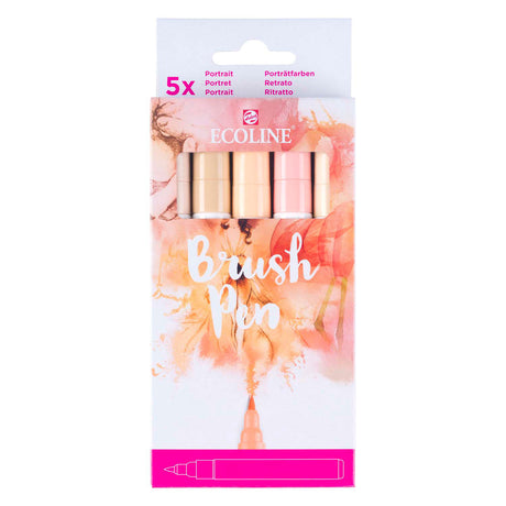 Set pennarelli Ecoline ritratto, 5 colori