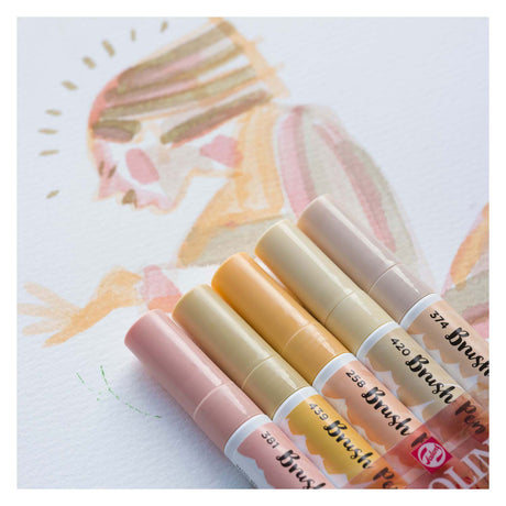 Set pennarelli Ecoline ritratto, 5 colori