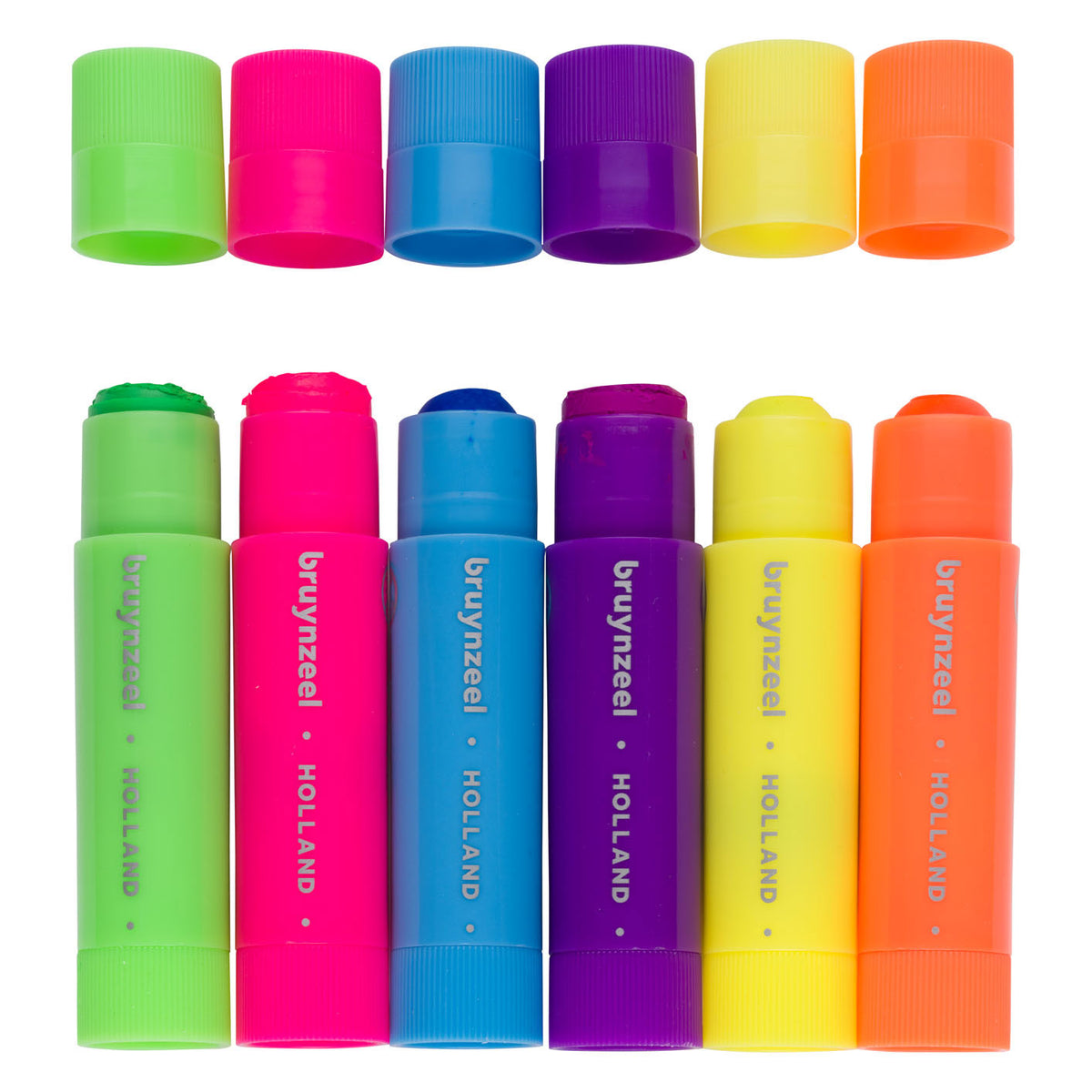 Set bastoncini per guazzo Bruynzeel neon | 6 colori