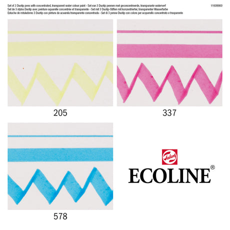 Set primario di pennarelli Talens ecoline duotip, 3 pz.