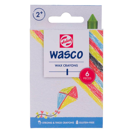 Set pastelli a cera Wasco Talens - 6 colori
